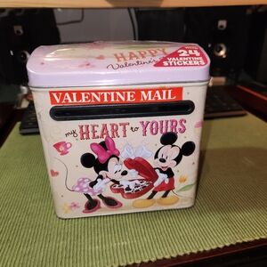 Disney Silver Tin Mail Box